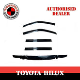 Bonnet Protector + Window Visors Weather shields to suit Toyota Hilux 2002-2005